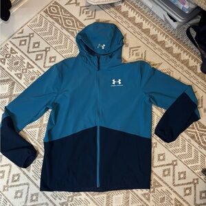 Under Armour Teal and Navy Hooded Jacket